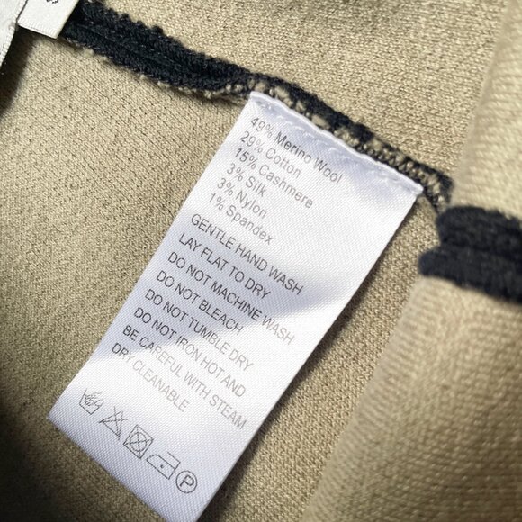 Ply-Knits Back Split Hi Leggings Wool Cotton Cashmere Black Size Small - Picture 5 of 8